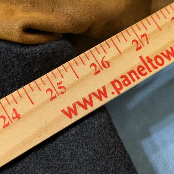 Boeing Concord Coordinates Mens Black Wool & Leather Bomber Jacket XL Canada - Picture 9 of 10